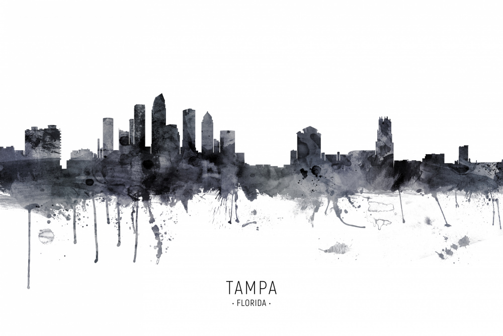 Tampa Florida Skyline von Michael Tompsett