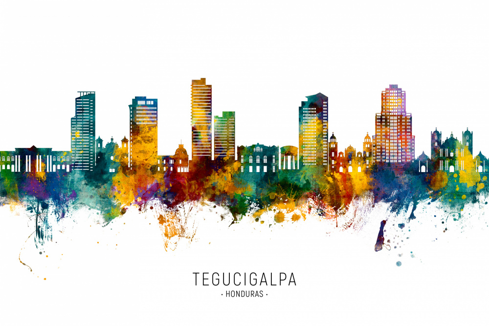 Tegucigalpa Honduras Skyline von Michael Tompsett