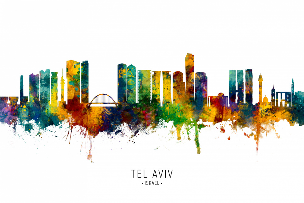 Tel Aviv Israel Skyline von Michael Tompsett