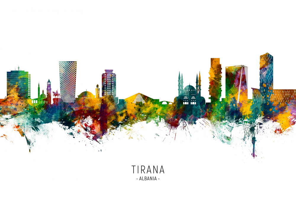 Tirana Albania Skyline von Michael Tompsett