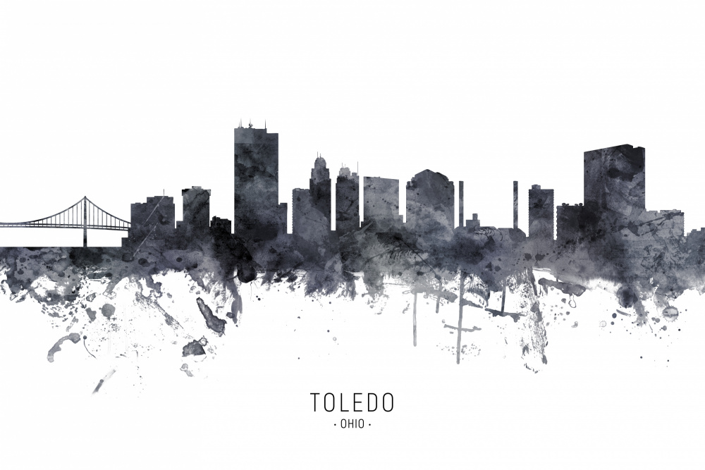 Toledo Ohio Skyline von Michael Tompsett