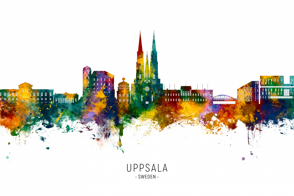 Uppsala Sweden Skyline von Michael Tompsett