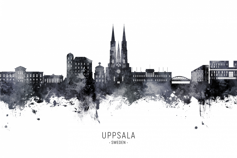 Uppsala Sweden Skyline von Michael Tompsett