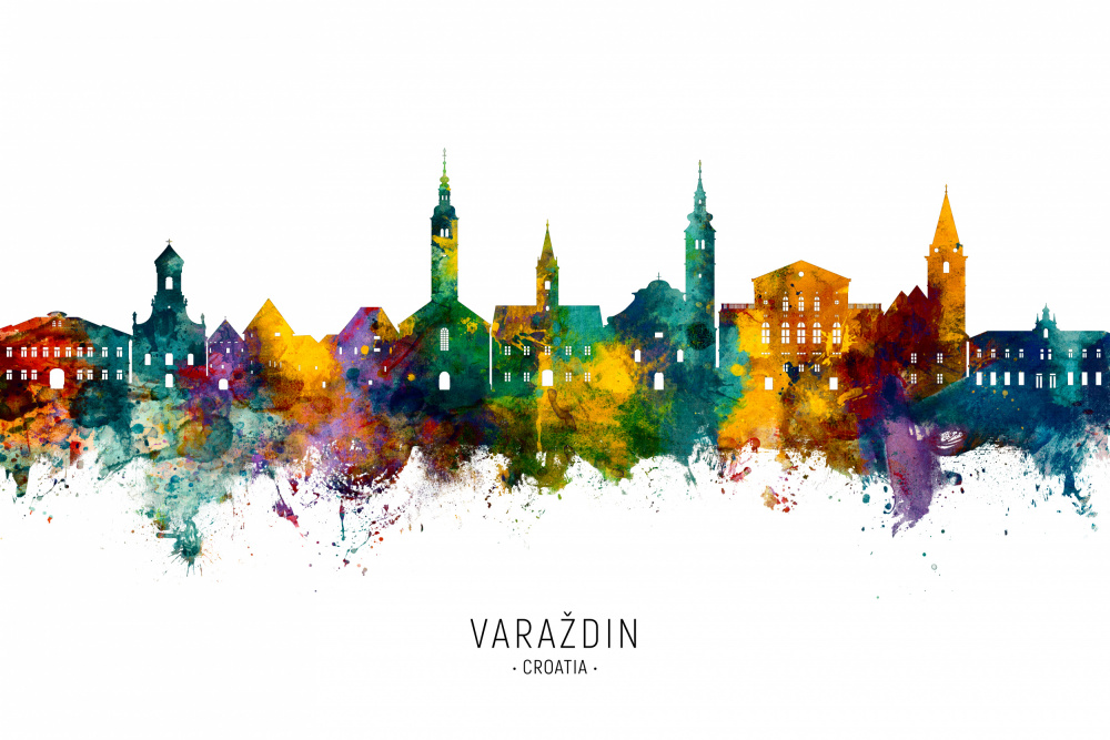 Varaždin Croatia Skyline von Michael Tompsett