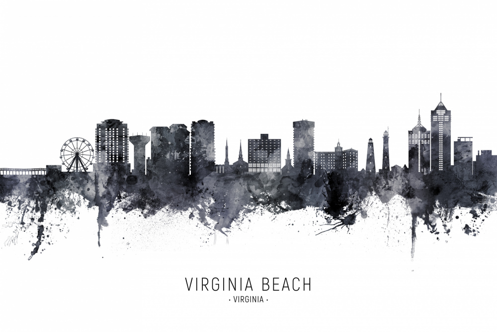 Virginia Beach Virginia Skyline von Michael Tompsett