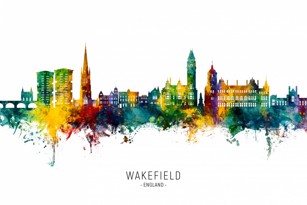 Wakefield England Skyline von Michael Tompsett