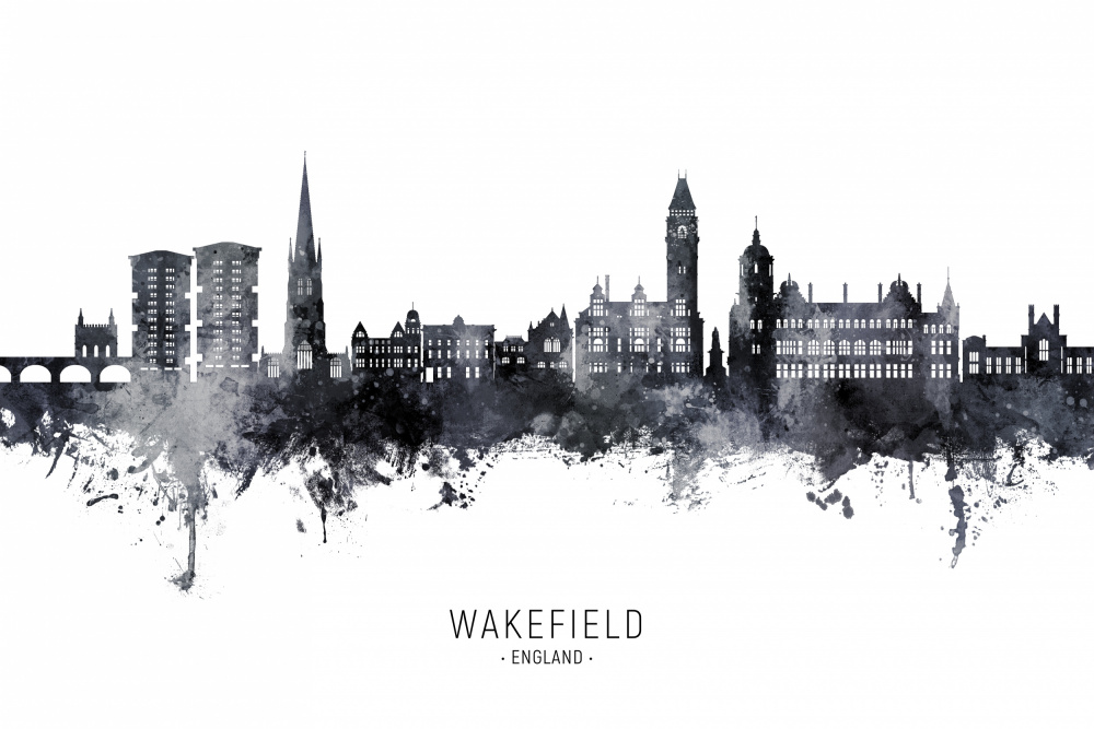 Wakefield England Skyline von Michael Tompsett