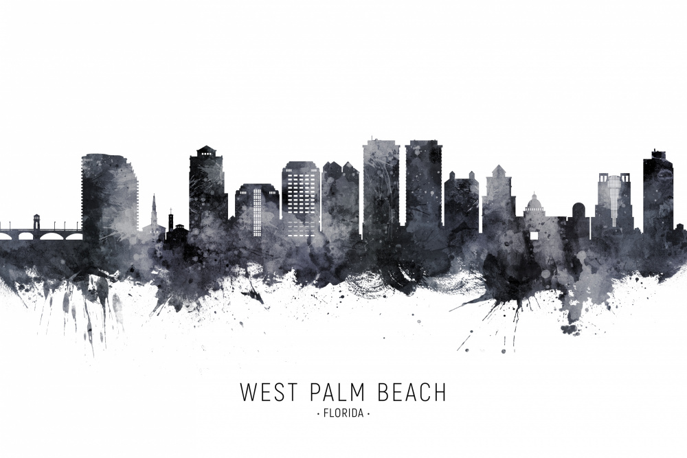 West Palm Beach Florida Skyline von Michael Tompsett