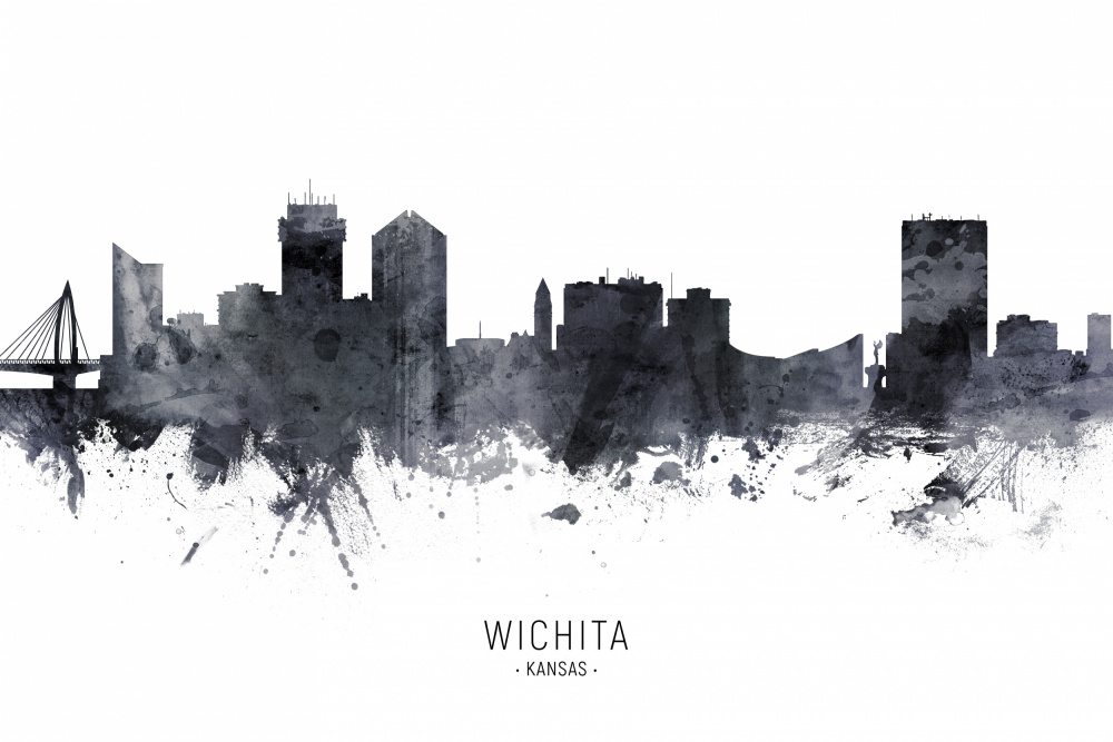 Wichita Kansas Skyline von Michael Tompsett