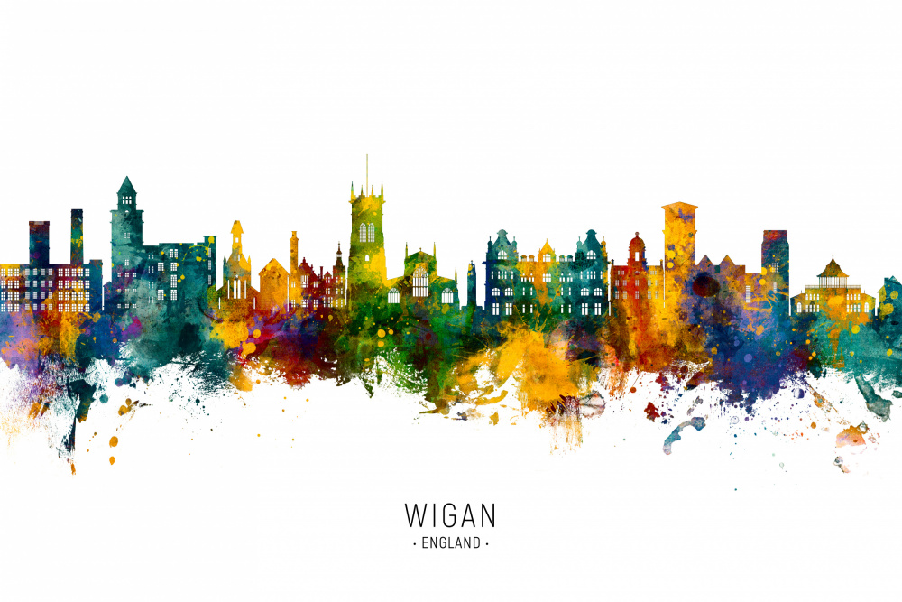 Wigan England Skyline von Michael Tompsett