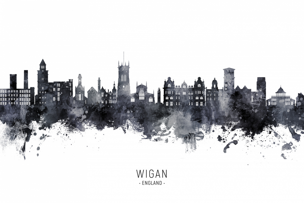 Wigan England Skyline von Michael Tompsett