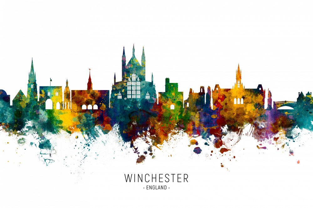 Winchester England Skyline von Michael Tompsett