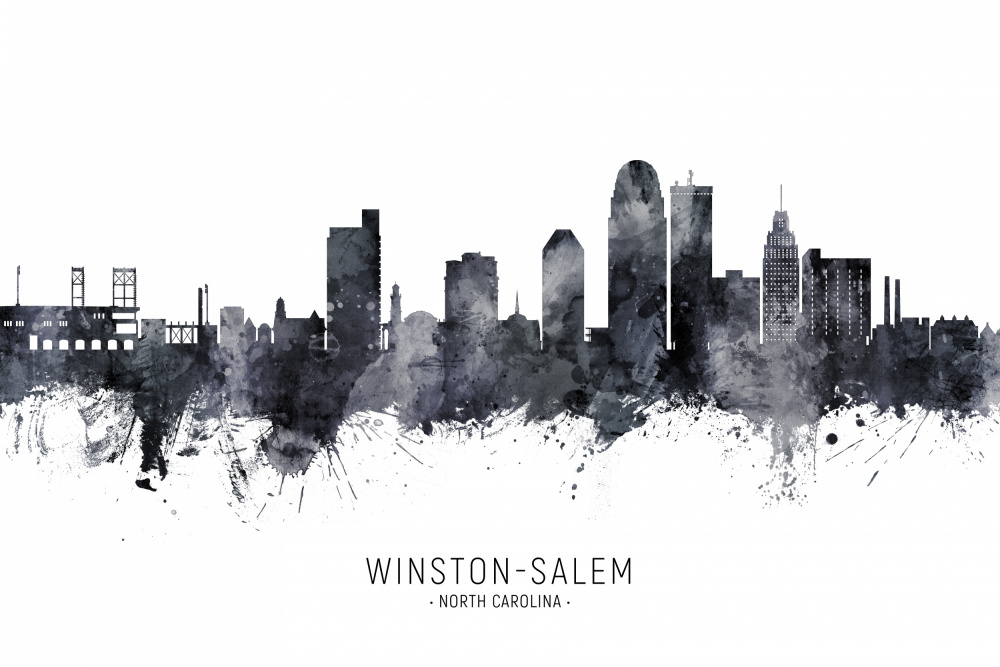 Winston-Salem North Carolina Skyline von Michael Tompsett