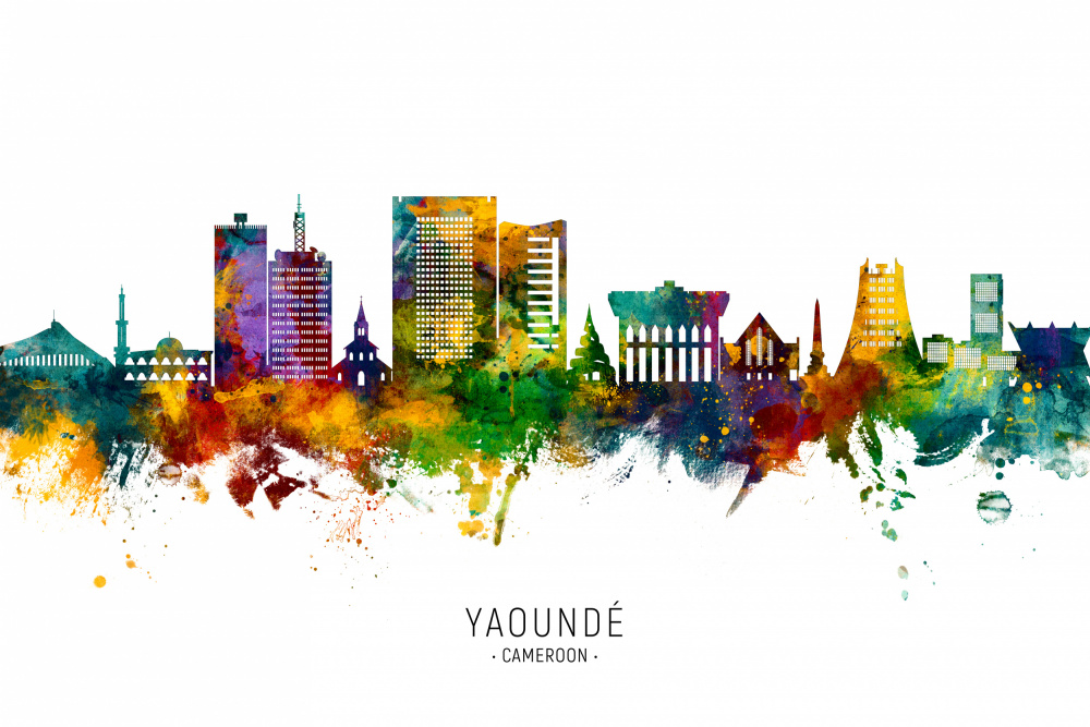 Yaoundé Cameroon Skyline von Michael Tompsett