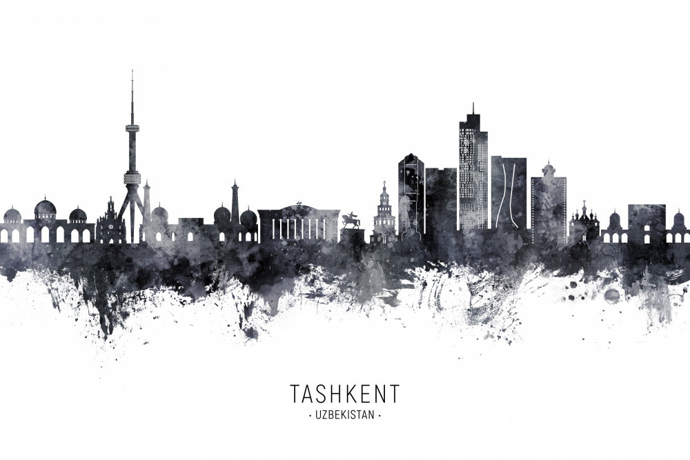 Tashkent Uzbekistan Skyline von Michael Tompsett