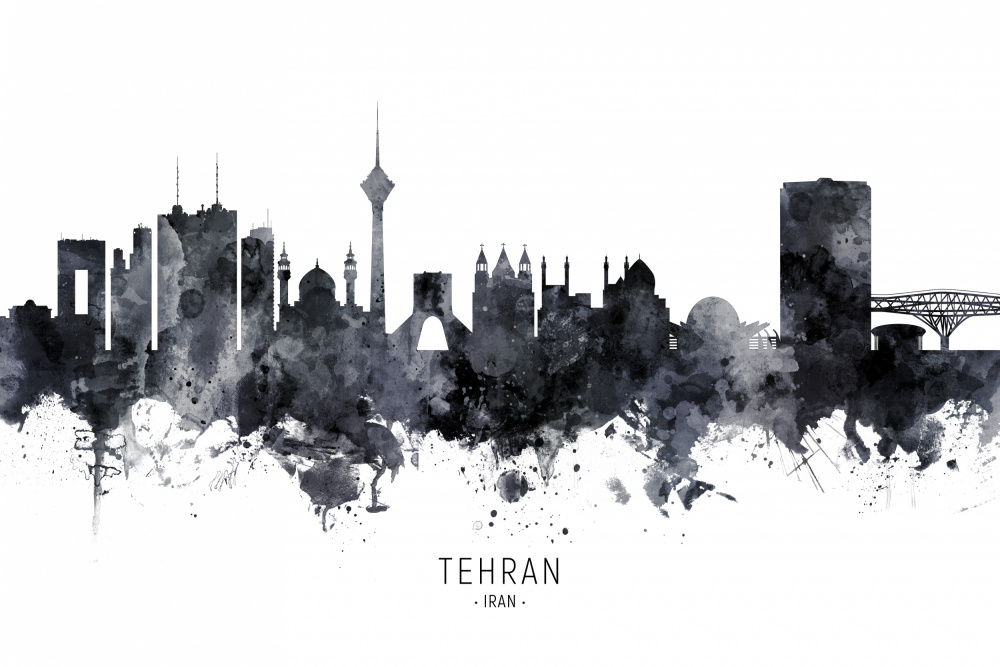 Tehran Iran Skyline von Michael Tompsett