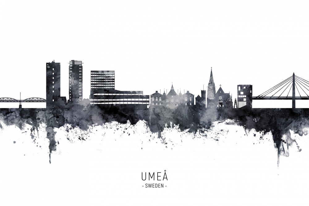 Umeå Sweden Skyline von Michael Tompsett