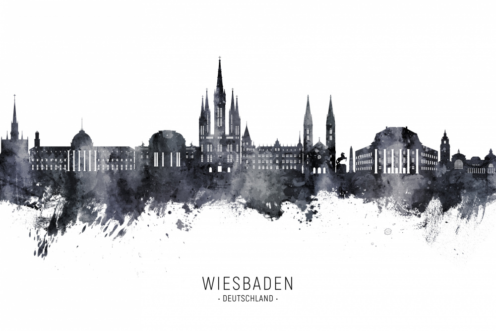 Wiesbaden Germany Skyline von Michael Tompsett