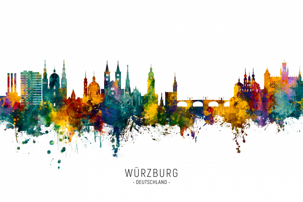 Würzburg Germany Skyline von Michael Tompsett