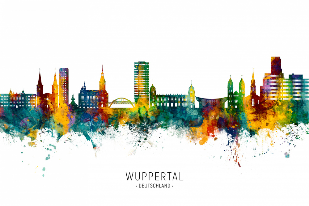 Wuppertal Germany Skyline von Michael Tompsett