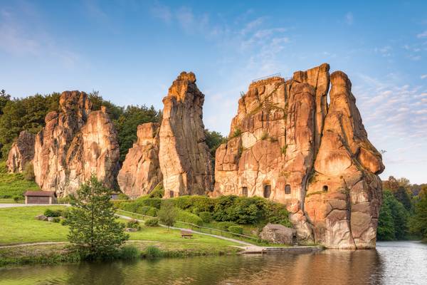 Glühende Externsteine von Michael Valjak