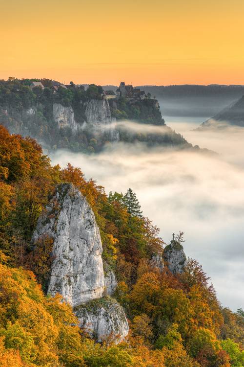 Herbst im Donautal in Baden-Württemberg von Michael Valjak