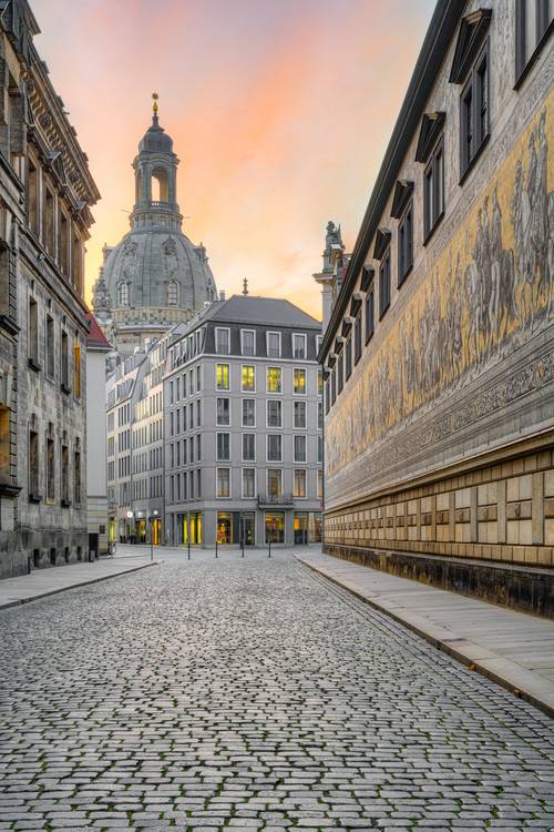 Im Fürstenzug in Dresden von Michael Valjak