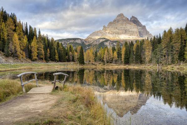 Lago Antorno in den Dolomiten von Michael Valjak