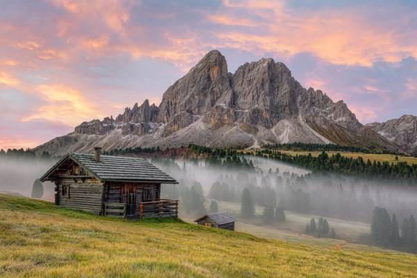 Morgens am Würzjochpass in Südtirol von Michael Valjak