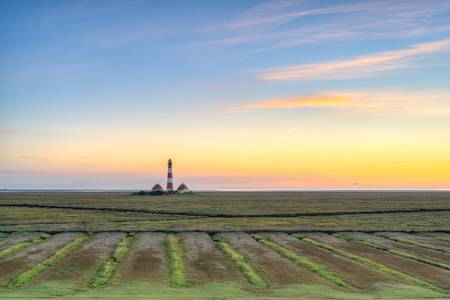 Blick vom Deich in Westerhever