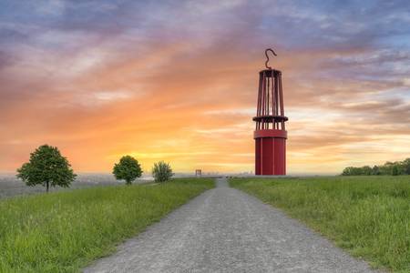 Geleucht in Moers bei Sonnenaufgang