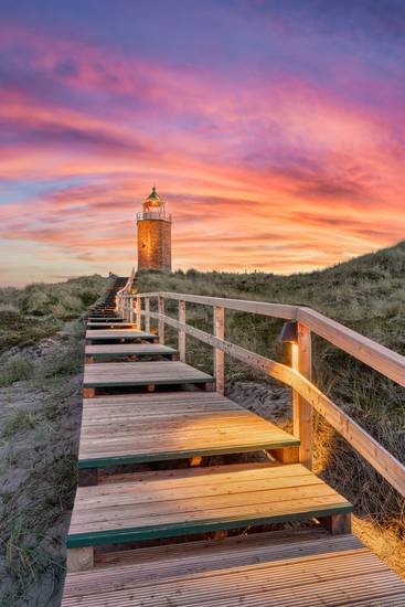 Quermarkenfeuer Rotes Kliff auf Sylt