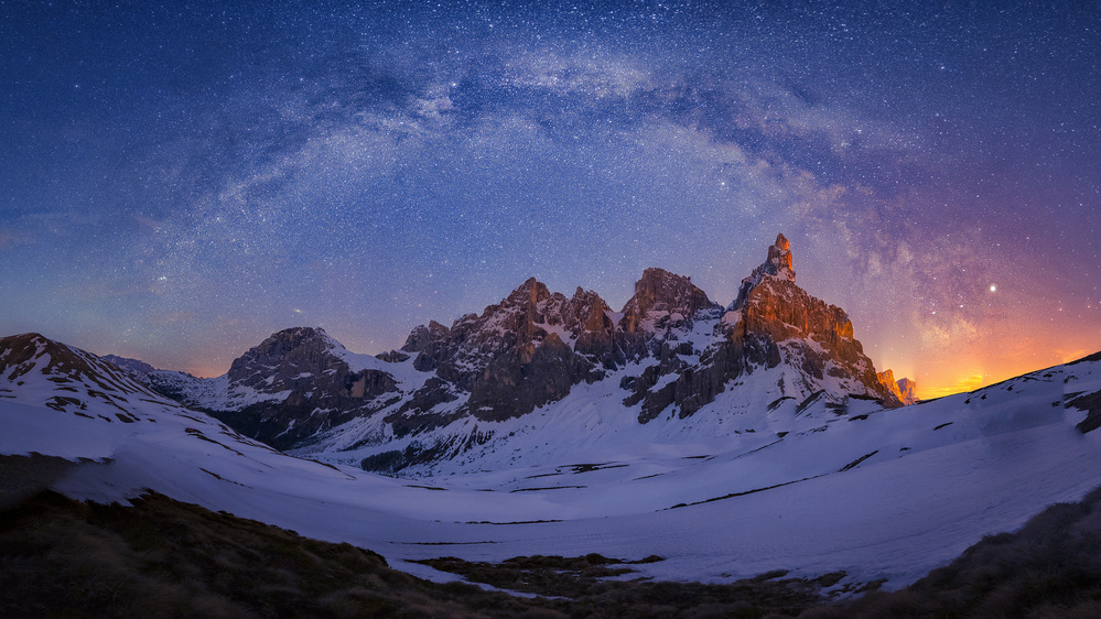 Baita Segantini Under The Night Sky von Michael Zheng