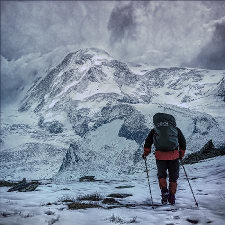 the icy trail