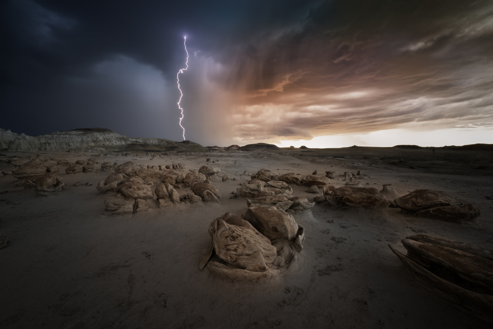 Lighting of Bisti badlands von Ming Chen