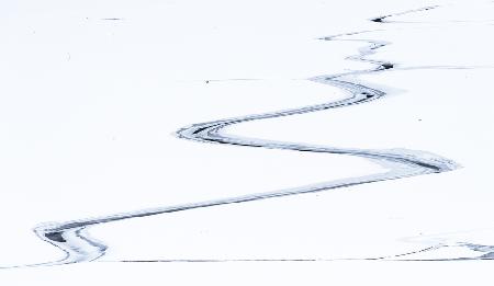 lines on the ice