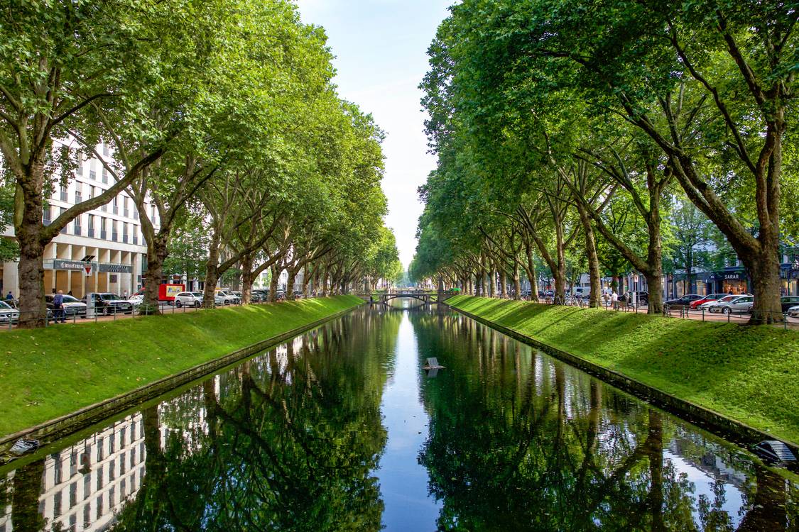 Königsallee in Düsseldorf von Miro May