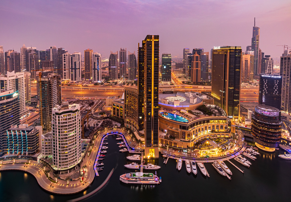 Dubai Marina Skyline von Mohammed Shamaa