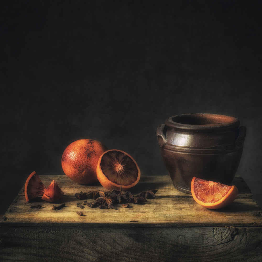 Still life Blood Orange von Monique van Velzen