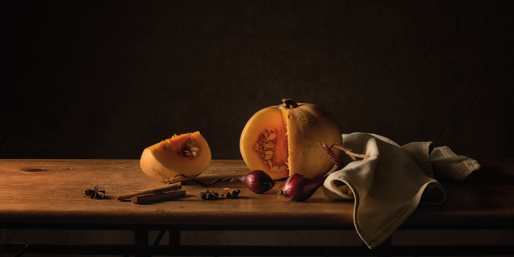 Still life pumpkin von Monique van Velzen