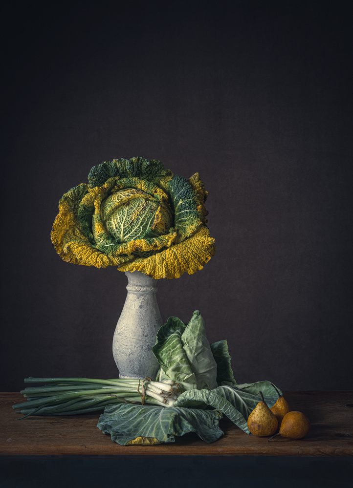 Still life yellowed vegetables von Monique van Velzen