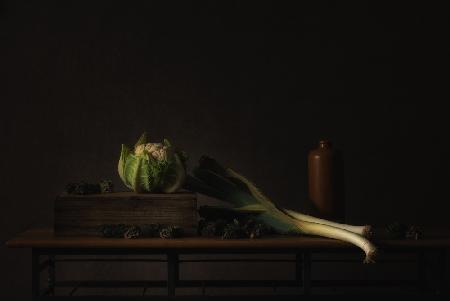 Still life winter vegetables