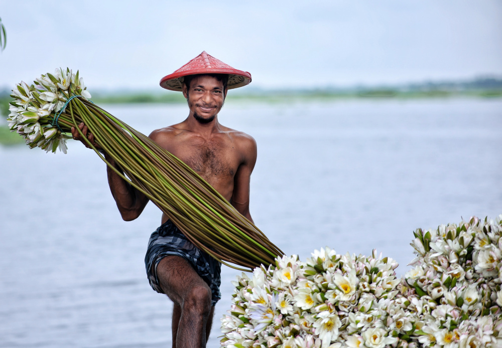 Waterlily man von Mostafijur Rahman Nasim