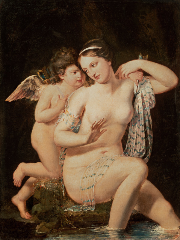 Venus and Cupid von N. de Courtaille