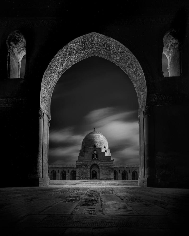 Ibn Tulun Dome Framed von Nader El Assy