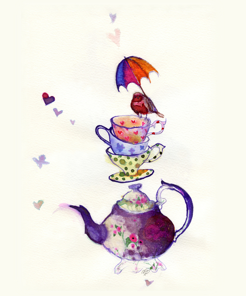 Little Tea bird von Nancy Moniz Charalambous