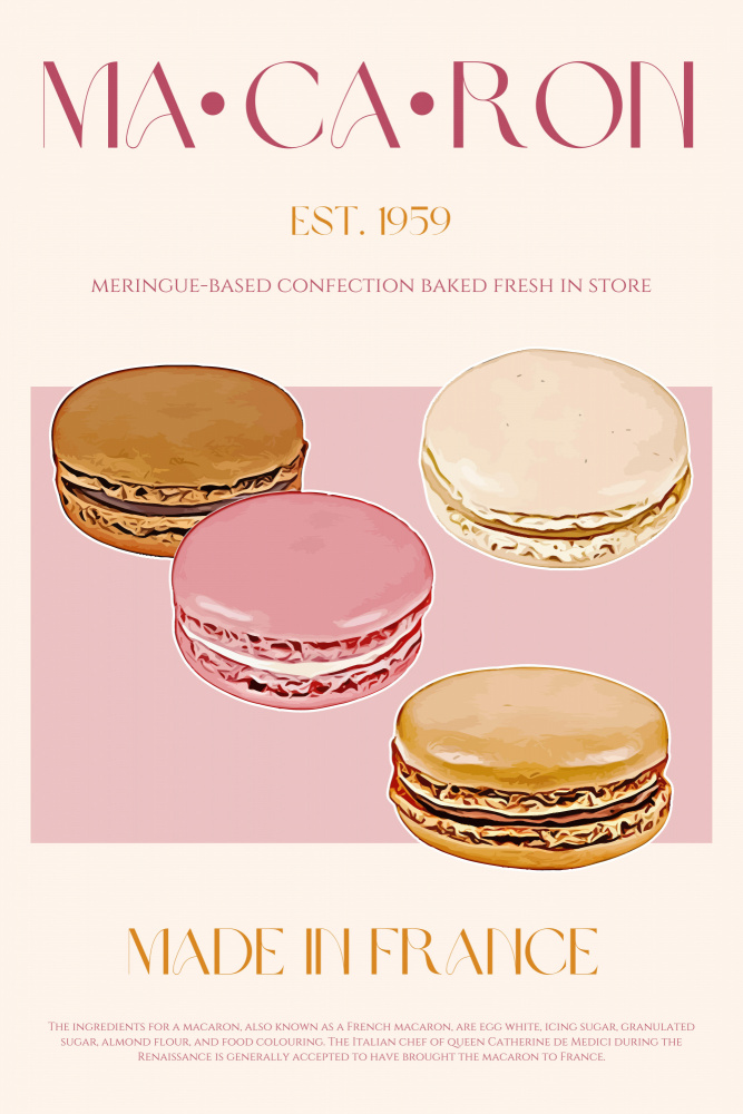 Macaron Print von Nazma Khokhar