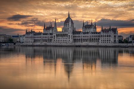 Sunrise in Budapest