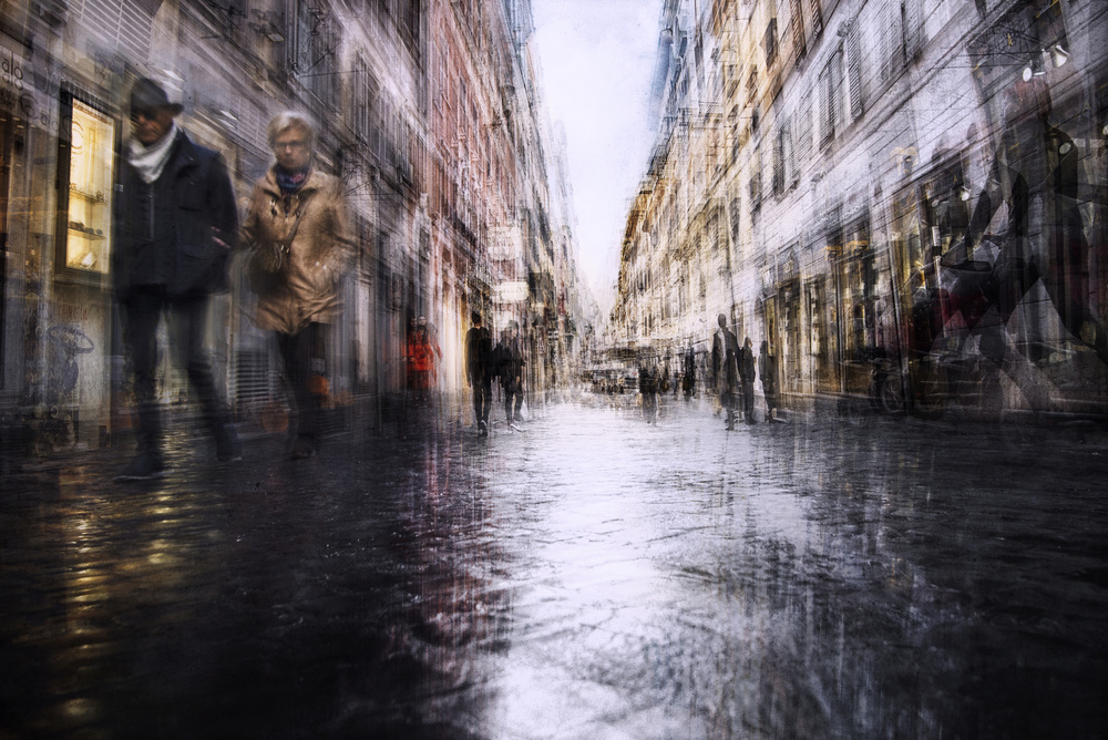 Old town after the rain von Nicodemo Quaglia