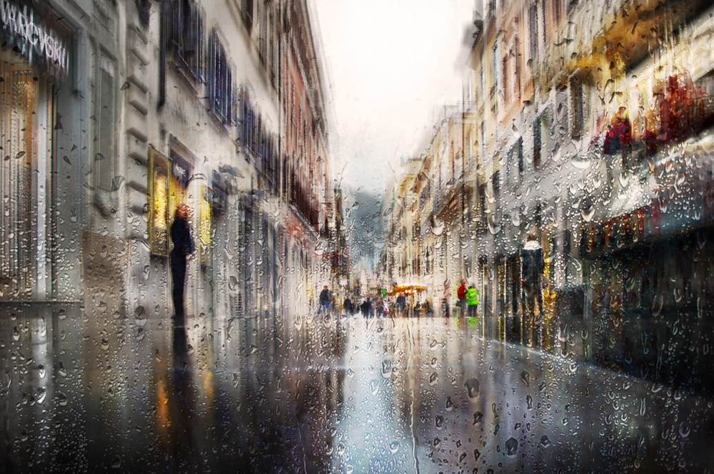 After the rain in the alleys of Rome von Nicodemo Quaglia